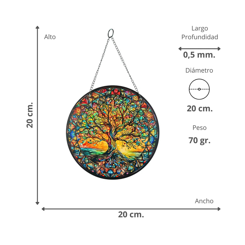 Colgante Árbol de la Vida Acrílico – Energía y Equilibrio