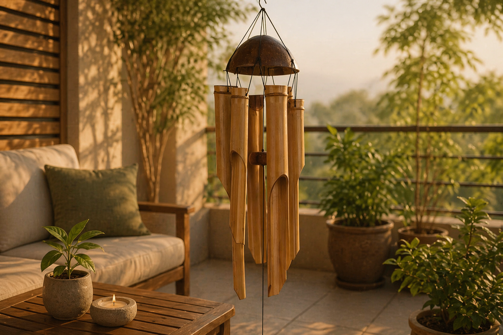 Colgante Viento de Bambú – Sonido Relajante y Decoración