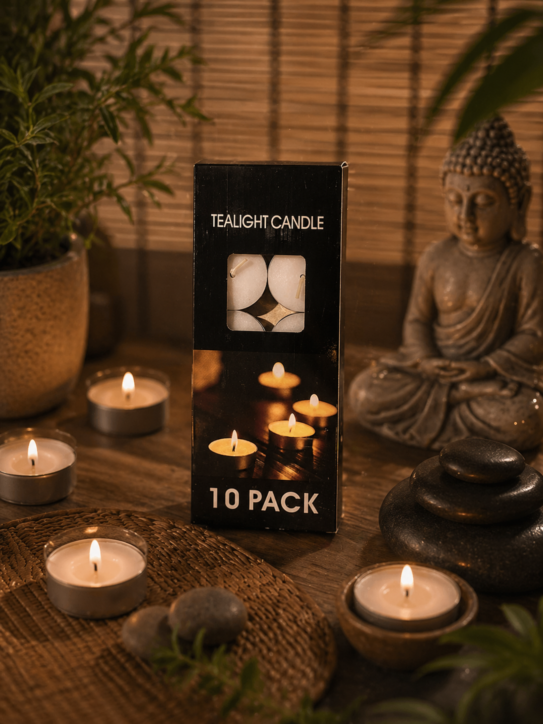 Pack 10 Velas Tealight – Luz Cálida para Decoración