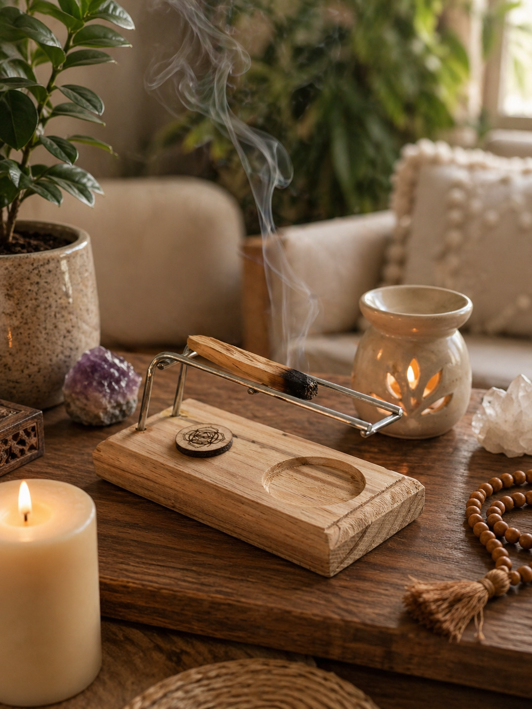 Quemador de Palo Santo Artesanal – Limpieza y Energía Espiritual