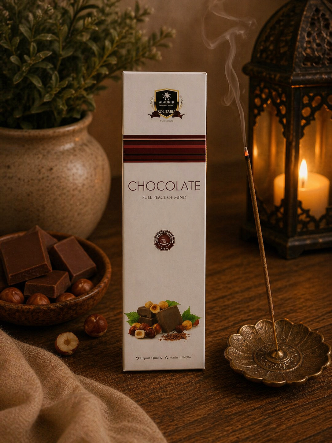 Incienso Chocolate Alaukik – Aroma Dulce y Relajante