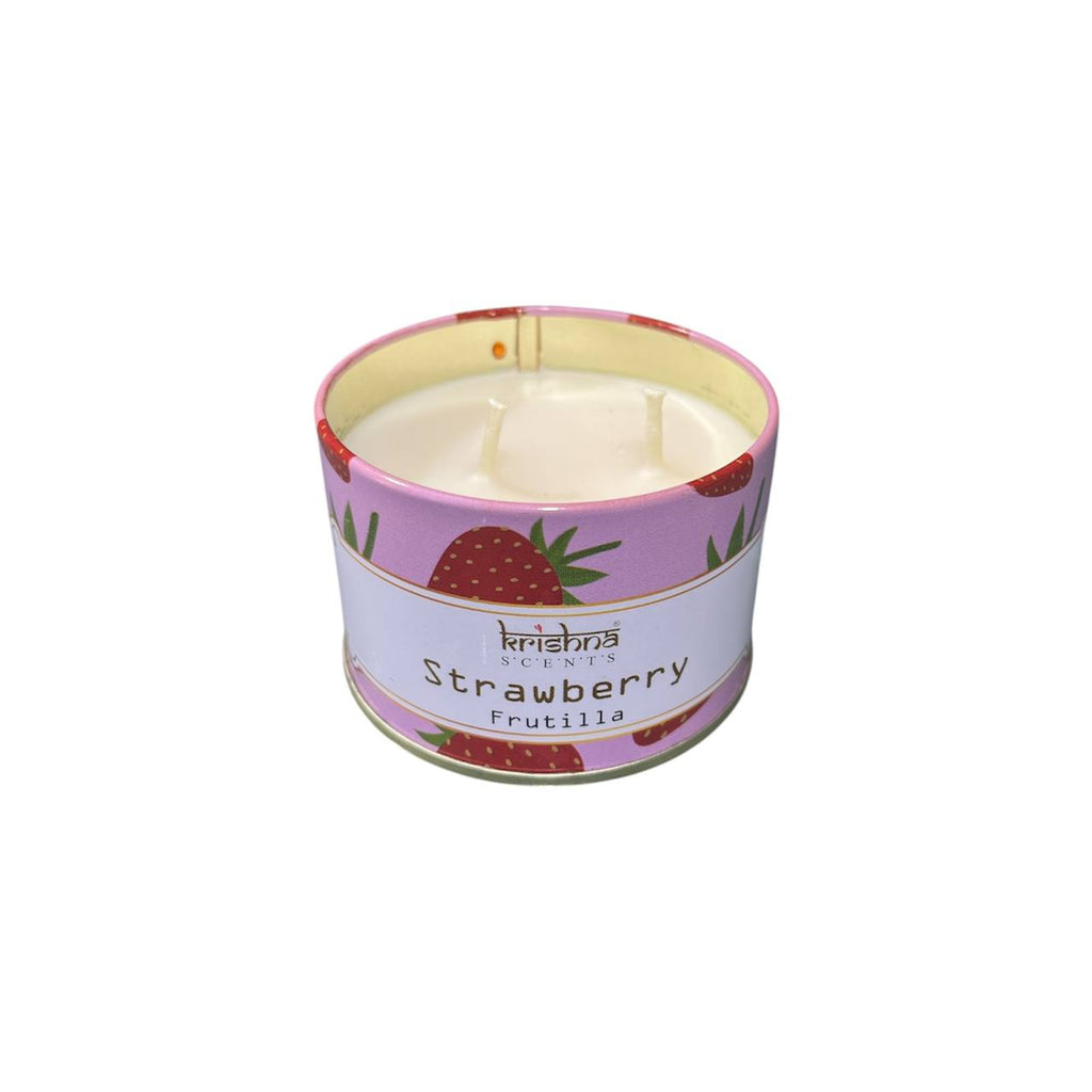 Vela Aromática Doble Mecha Frutilla – Aroma Dulce y Relajante