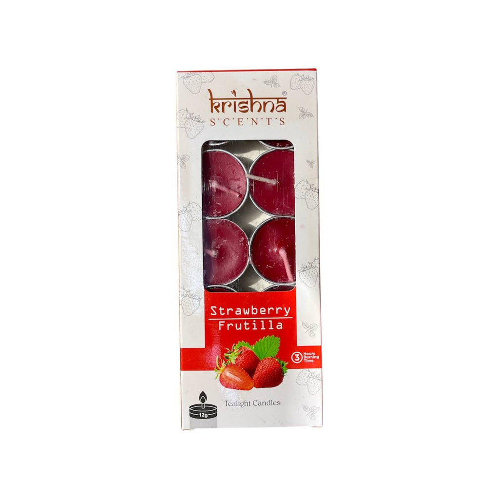 Pack 10 Velas Aromáticas Frutilla – Aroma Dulce y Relajante